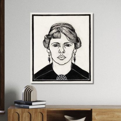 Ritratto Di Una Donna Julie de Graag jdg45 quadro stampato su tela