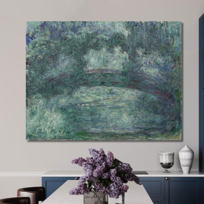 Il Ponte Giapponese Claude Monet mnt325 quadro stampato su tela