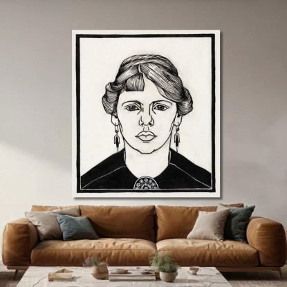 Ritratto Di Una Donna Julie de Graag jdg45 quadro stampato su tela