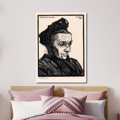 Ritratto Di Geertje Kuijer Julie de Graag jdg47 quadro stampato su tela