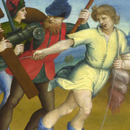 La Processione Al Calvario Raffaello Sanzio rph32 quadro stampato su tela