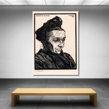 Ritratto Di Geertje Kuijer Julie de Graag jdg47 quadro stampato su tela