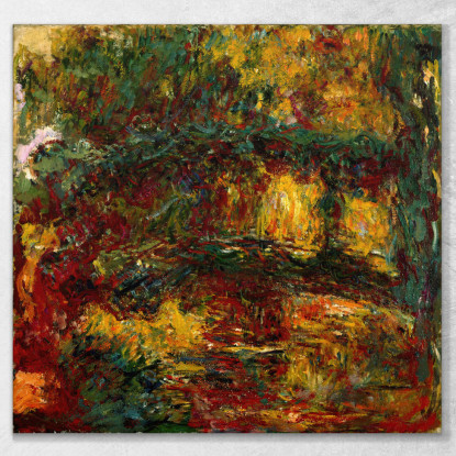 La Passerella Giapponese Giverny Claude Monet mnt326 quadro stampato su tela