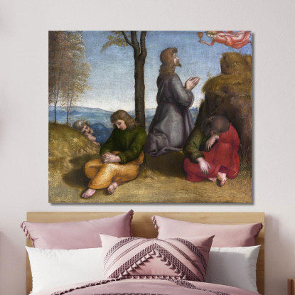 L'Agonia Nell'Orto Raffaello Sanzio rph36 quadro stampato su tela