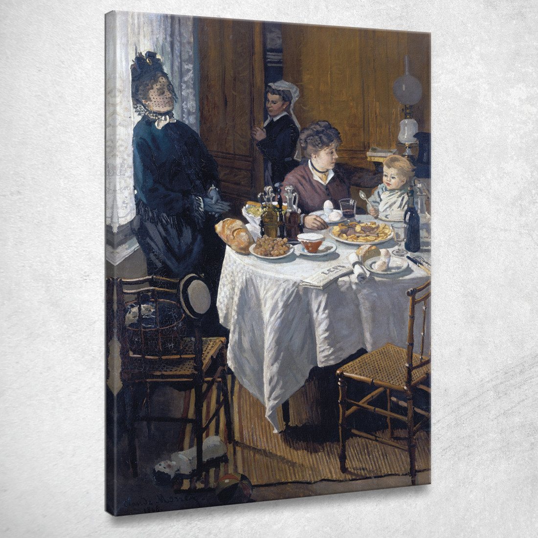 Il Pranzo Claude Monet mnt327 quadro stampato su tela Il Pranzo Claude Monet mnt327 quadro stampato su tela