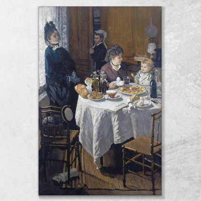 Il Pranzo Claude Monet mnt327 quadro stampato su tela