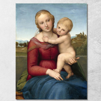 La Piccola Madonna Cowper Raffaello Sanzio rph45 quadro stampato su tela