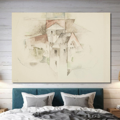 Edifici Bermuda Charles Demuth cdm8 quadro stampato su tela