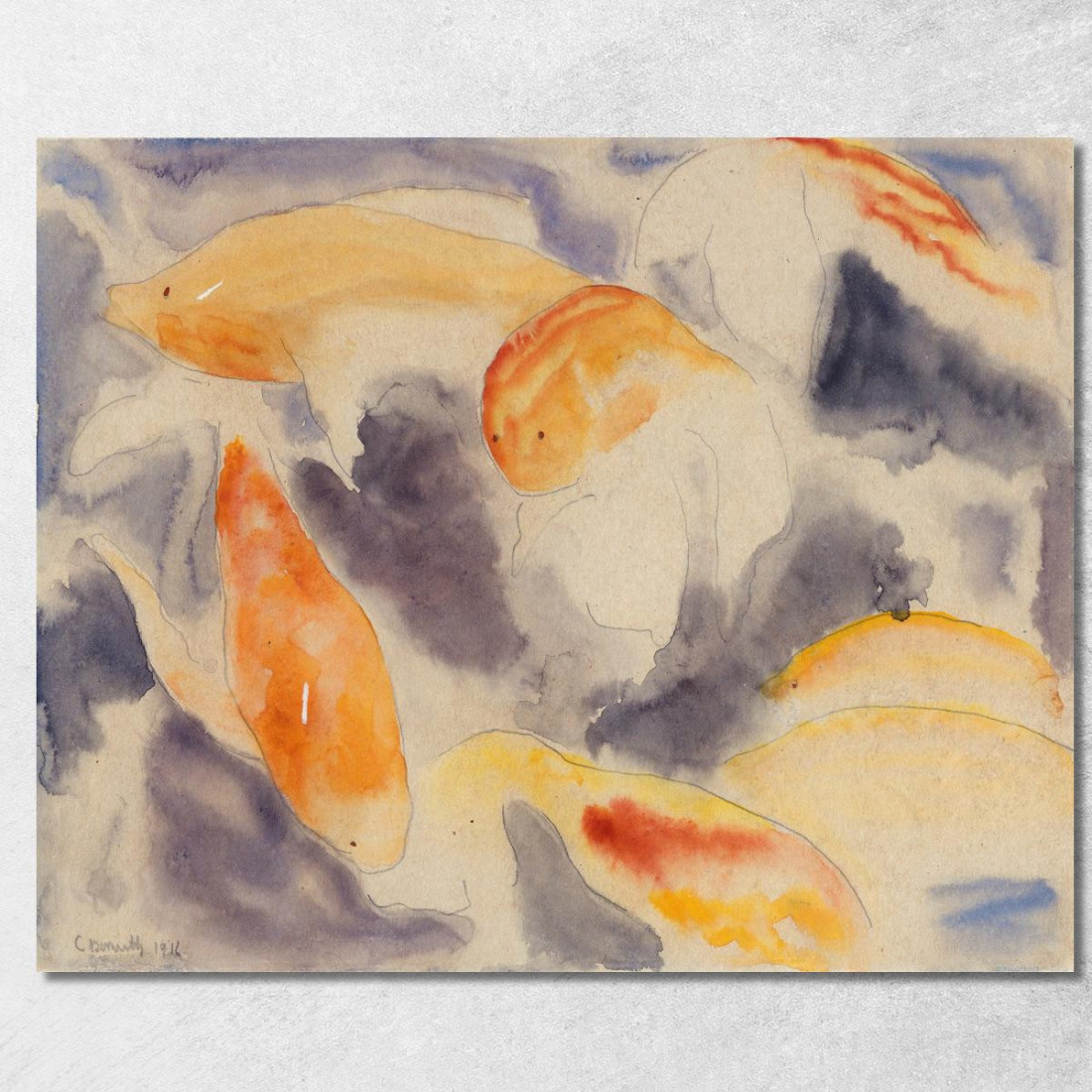 Serie Pesce N. 4 Charles Demuth cdm16 quadro stampato su tela Serie Pesce N. 4 Charles Demuth cdm16 quadro stampato su tela
