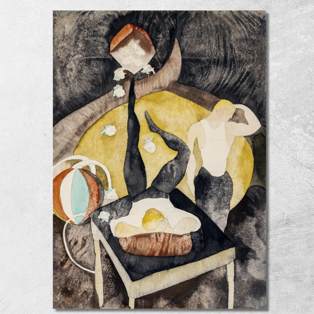 Nel Vaudeville Due Acrobati-Giocolieri Charles Demuth cdm23 quadro stampato su tela Nel Vaudeville Due Acrobati-Giocolieri Charles Demuth cdm23 quadro stampato su tela