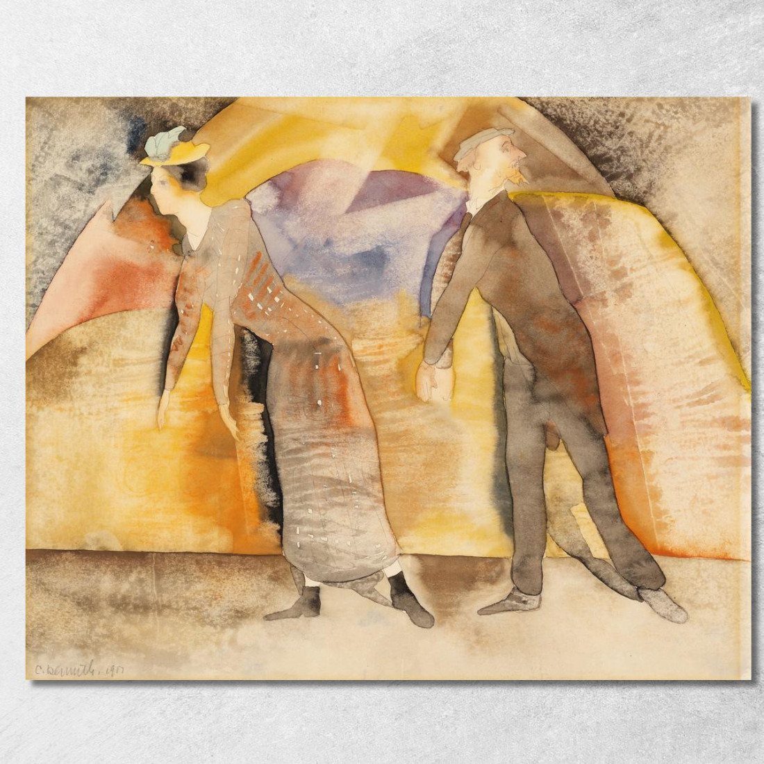 In Vaudevilledonna E Uomo In Scena Charles Demuth cdm26 quadro stampato su tela In Vaudevilledonna E Uomo In Scena Charles Demuth cdm26 quadro stampato su tela
