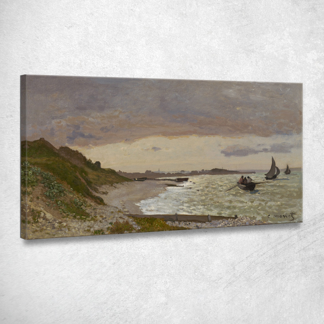 La Riva Del Mare A Sainte-Adresse Claude Monet mnt336 quadro stampato su tela La Riva Del Mare A Sainte-Adresse Claude Monet mnt336 quadro stampato su tela
