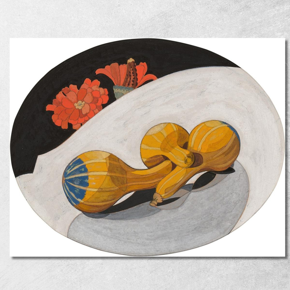 Zucca E Zinnie Charles Demuth cdm47 quadro stampato su tela Zucca E Zinnie Charles Demuth cdm47 quadro stampato su tela