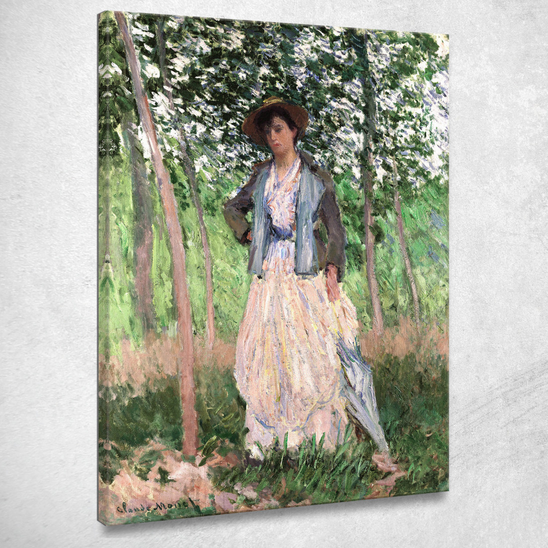 Il Passeggino 1887 Claude Monet mnt339 quadro stampato su tela Il Passeggino 1887 Claude Monet mnt339 quadro stampato su tela