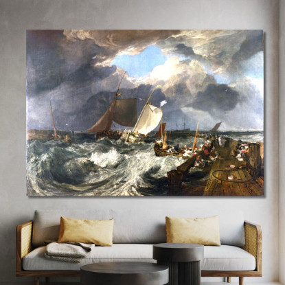 Molo Di Calais Joseph Mallord William Turner jwt1 quadro stampato su tela