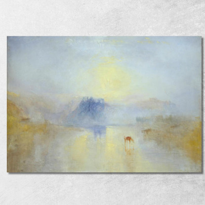 Alba Del Castello Di Norham Joseph Mallord William Turner jwt4 quadro stampato su tela