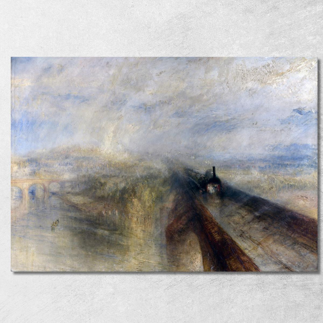 Pioggia Vapore E Velocità La Great Western Railway Joseph Mallord William Turner jwt5 quadro stampato su tela