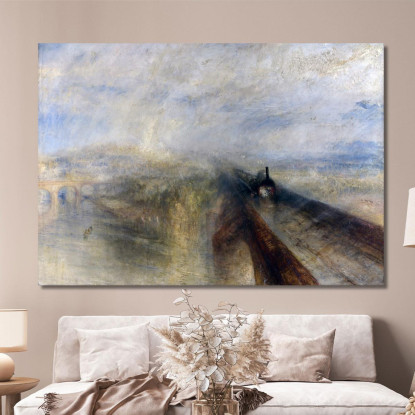 Pioggia Vapore E Velocità La Great Western Railway Joseph Mallord William Turner jwt5 quadro stampato su tela