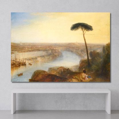 Roma Dal Monte Aventino Joseph Mallord William Turner jwt6 quadro stampato su tela