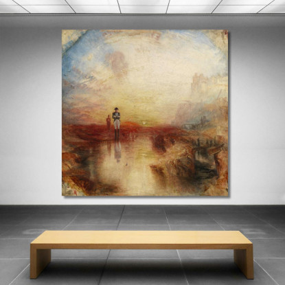 La Guerra Dell'Esilio E Della Patella Della Roccia Joseph Mallord William Turner jwt21 quadro stampato su tela