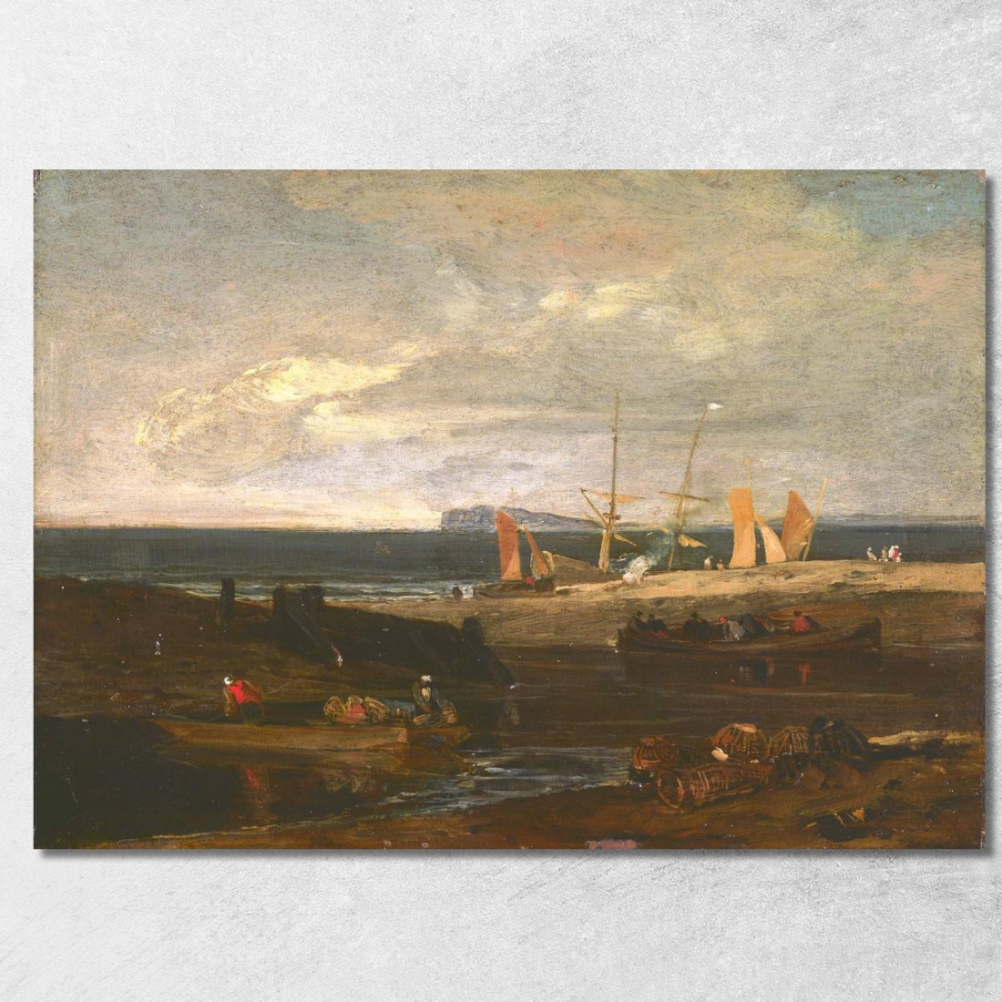 Una Scena Sulla Costa Inglese Joseph Mallord William Turner jwt23 quadro stampato su tela Una Scena Sulla Costa Inglese Joseph Mallord William Turner jwt23 quadro stampato su tela