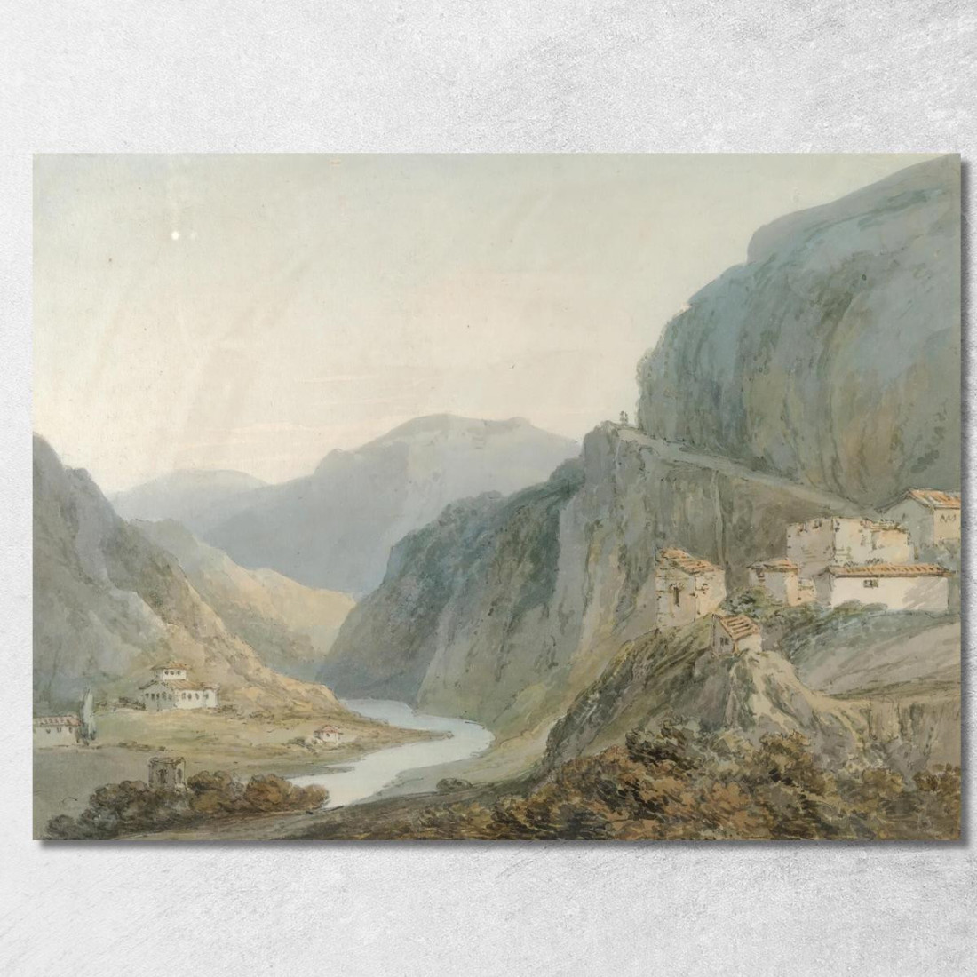 Salita Alla Cascata Di Terni Joseph Mallord William Turner jwt29 quadro stampato su tela Salita Alla Cascata Di Terni Joseph Mallord William Turner jwt29 quadro stampato su tela