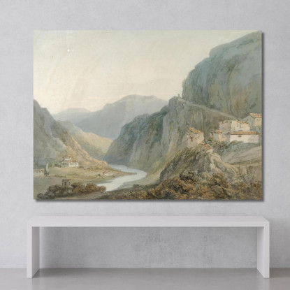 Salita Alla Cascata Di Terni Joseph Mallord William Turner jwt29 quadro stampato su tela