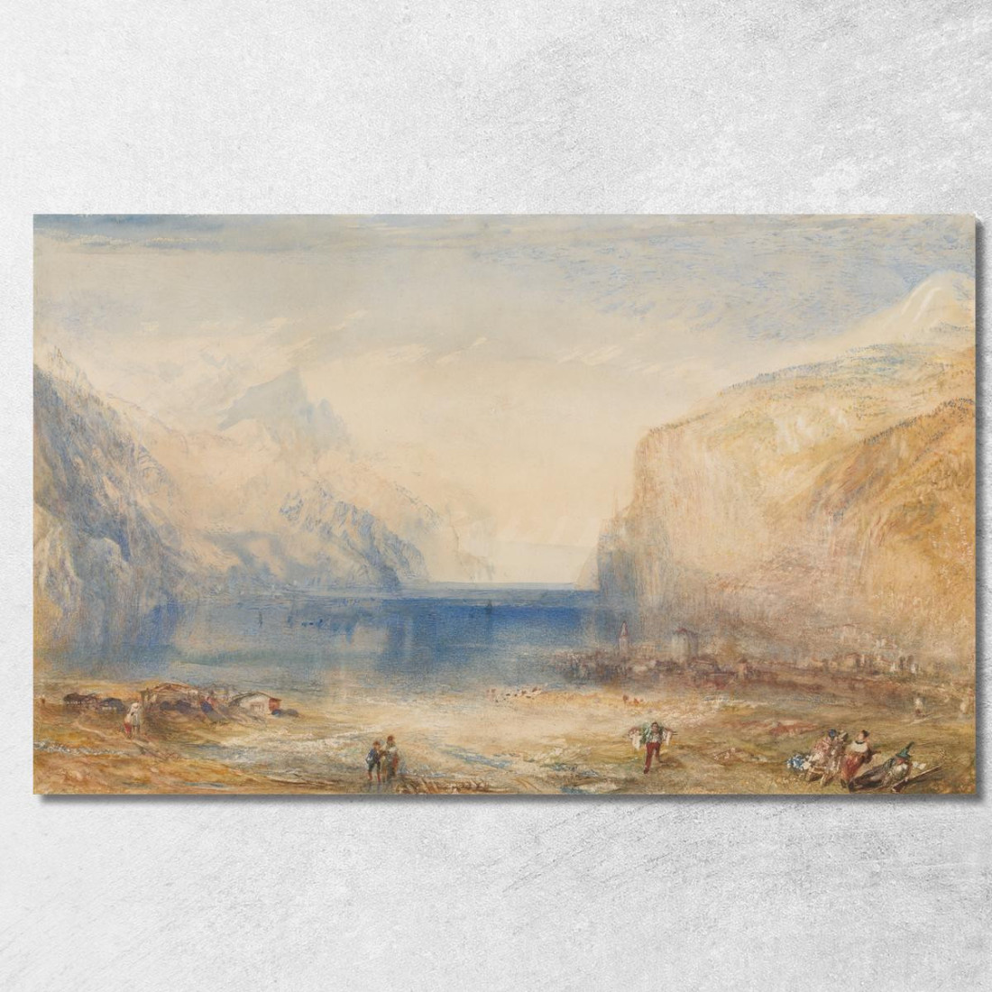 Fluelen- Mattina Guardando Verso Il Lago Joseph Mallord William Turner jwt46 quadro stampato su tela Fluelen- Mattina Guardando Verso Il Lago Joseph Mallord William Turner jwt46 quadro stampato su tela