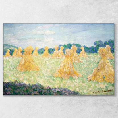 Le Signorine Di Giverny Effetto Sole Claude Monet mnt344 quadro stampato su tela