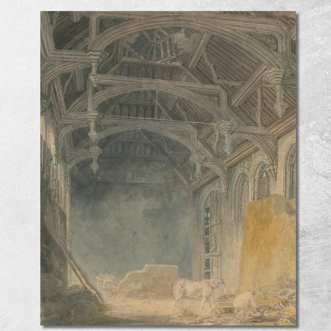 Interno Del Palazzo Di St. John A Eltham Joseph Mallord William Turner jwt61 quadro stampato su tela Interno Del Palazzo Di St. John A Eltham Joseph Mallord William Turner jwt61 quadro stampato su tela