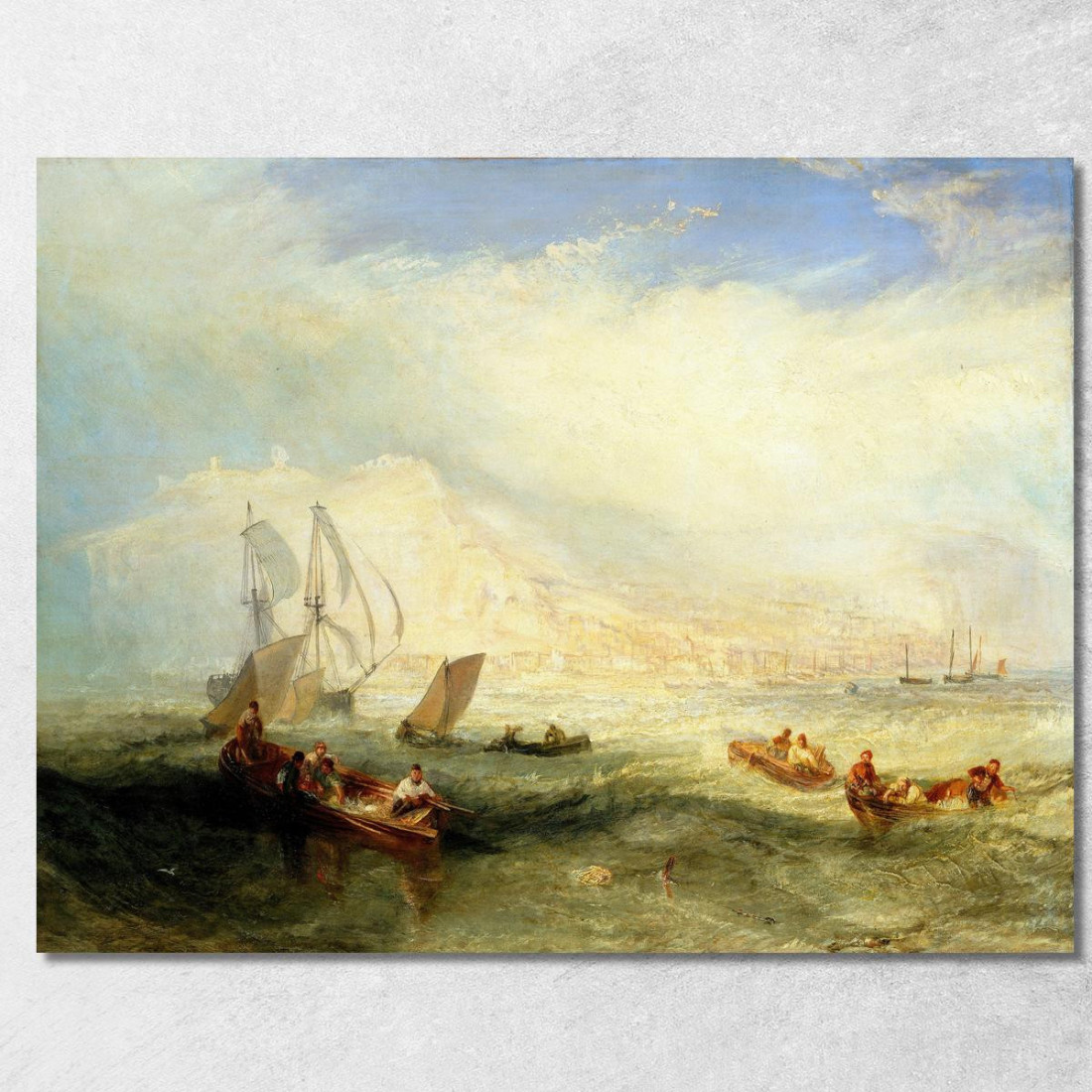 Pesca Con La Lenza Al Largo Di Hastings Joseph Mallord William Turner jwt70 quadro stampato su tela Pesca Con La Lenza Al Largo Di Hastings Joseph Mallord William Turner jwt70 quadro stampato su tela