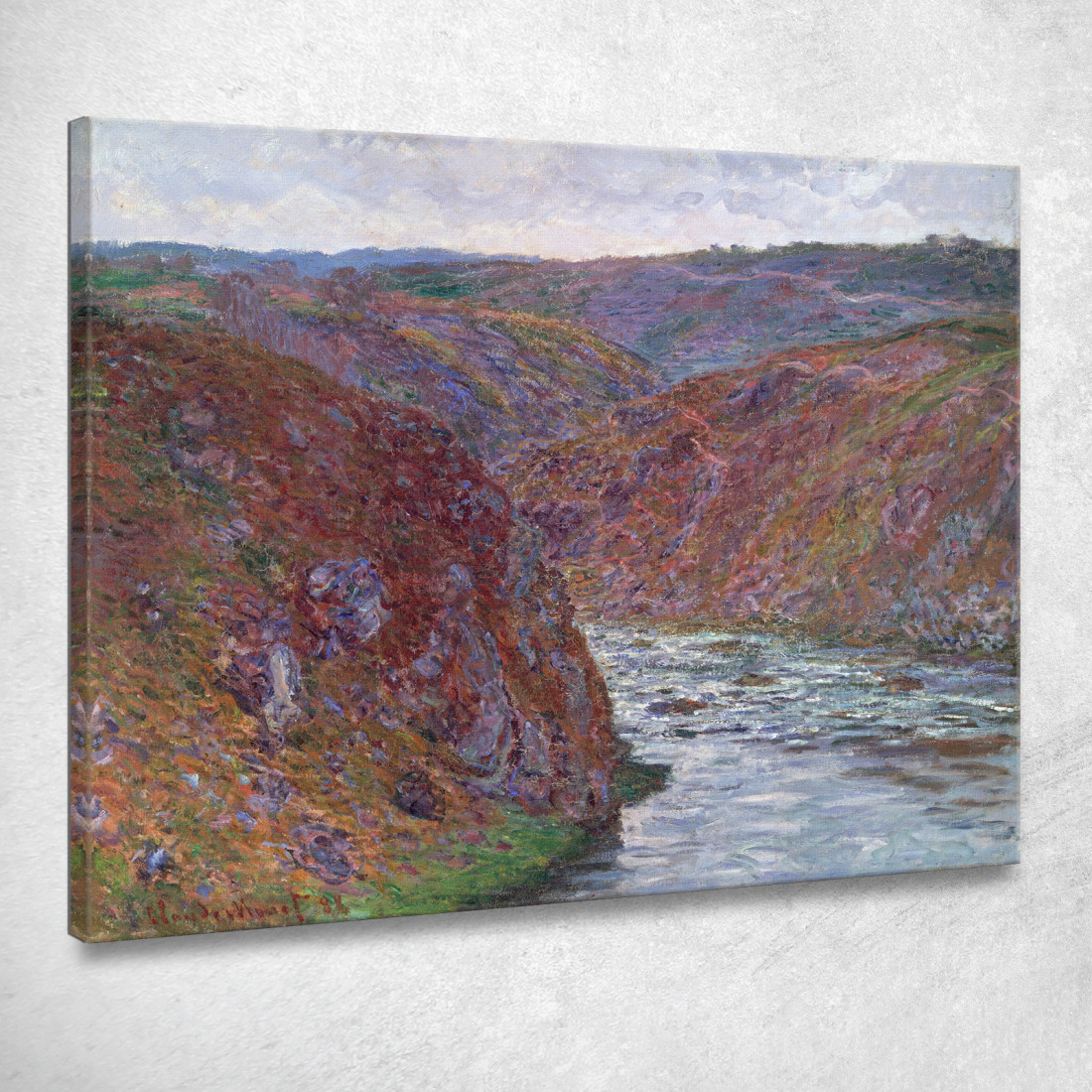 Valle Della Creuse Giornata Grigia Claude Monet mnt348 quadro stampato su tela Valle Della Creuse Giornata Grigia Claude Monet mnt348 quadro stampato su tela