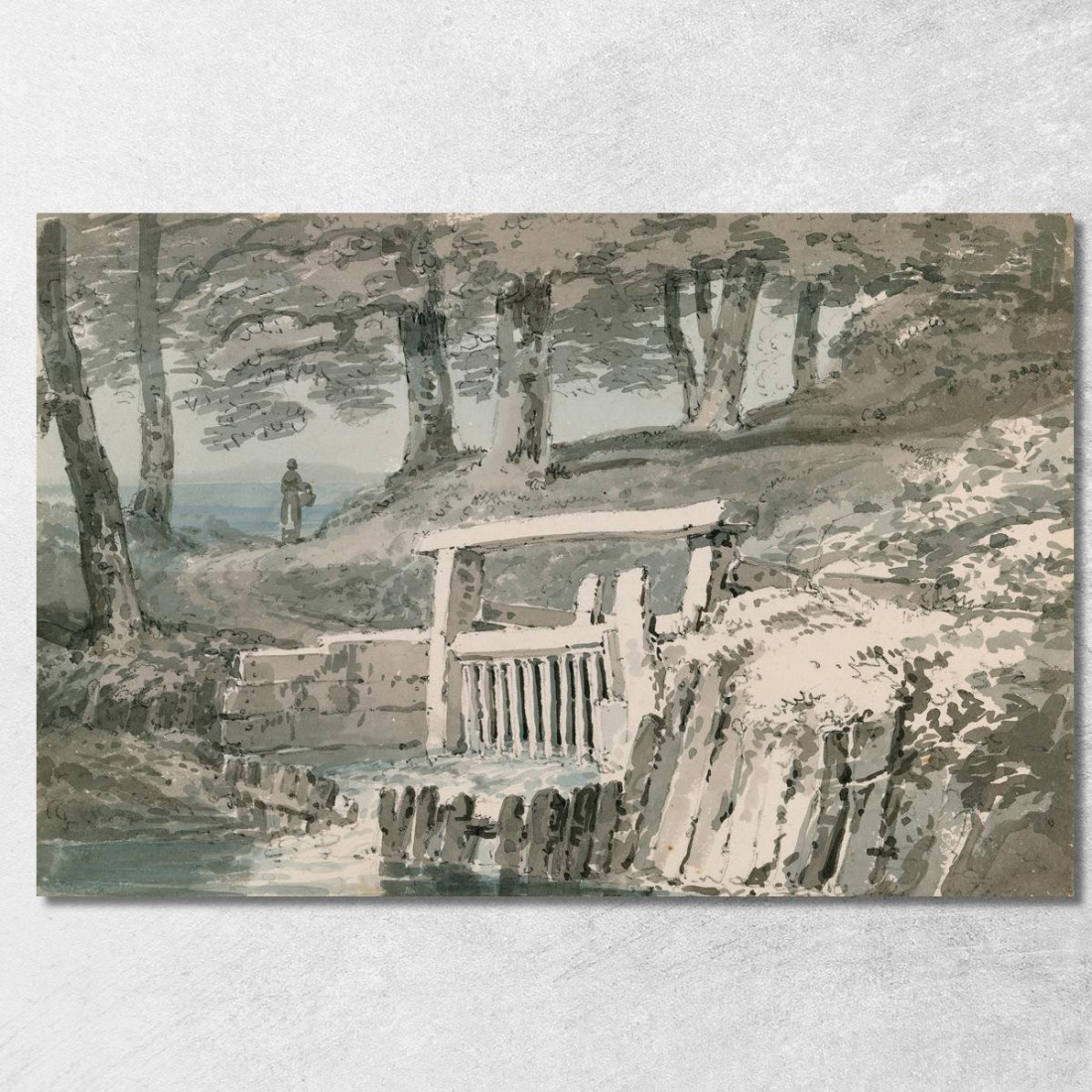 Saracinesca Netley Abbey Hampshire Joseph Mallord William Turner jwt110 quadro stampato su tela Saracinesca Netley Abbey Hampshire Joseph Mallord William Turner jwt110 quadro stampato su tela