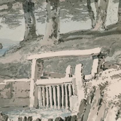 Saracinesca Netley Abbey Hampshire Joseph Mallord William Turner jwt110 quadro stampato su tela