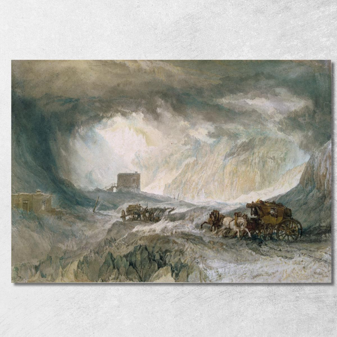 Bufera Di Neve Moncenisio Joseph Mallord William Turner jwt112 quadro stampato su tela Bufera Di Neve Moncenisio Joseph Mallord William Turner jwt112 quadro stampato su tela