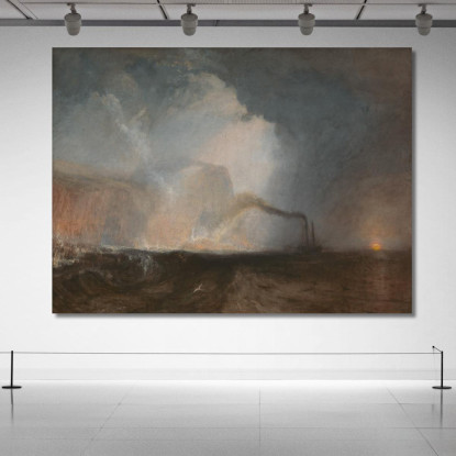 Staffa Fingal'S Cave Joseph Mallord William Turner jwt115 quadro stampato su tela