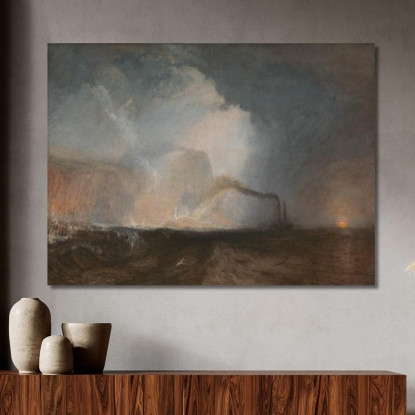 Staffa Fingal'S Cave Joseph Mallord William Turner jwt115 quadro stampato su tela