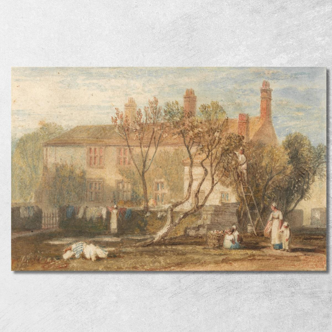 Steeton Manor House Vicino A Farnley Joseph Mallord William Turner jwt116 quadro stampato su tela Steeton Manor House Vicino A Farnley Joseph Mallord William Turner jwt116 quadro stampato su tela