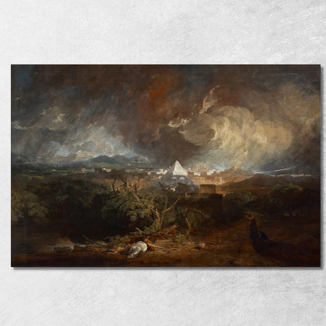 La Quinta Piaga D'Egitto Joseph Mallord William Turner jwt129 quadro stampato su tela La Quinta Piaga D'Egitto Joseph Mallord William Turner jwt129 quadro stampato su tela