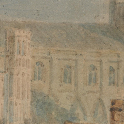 Veduta Della Cattedrale Di Ely Joseph Mallord William Turner jwt147 quadro stampato su tela