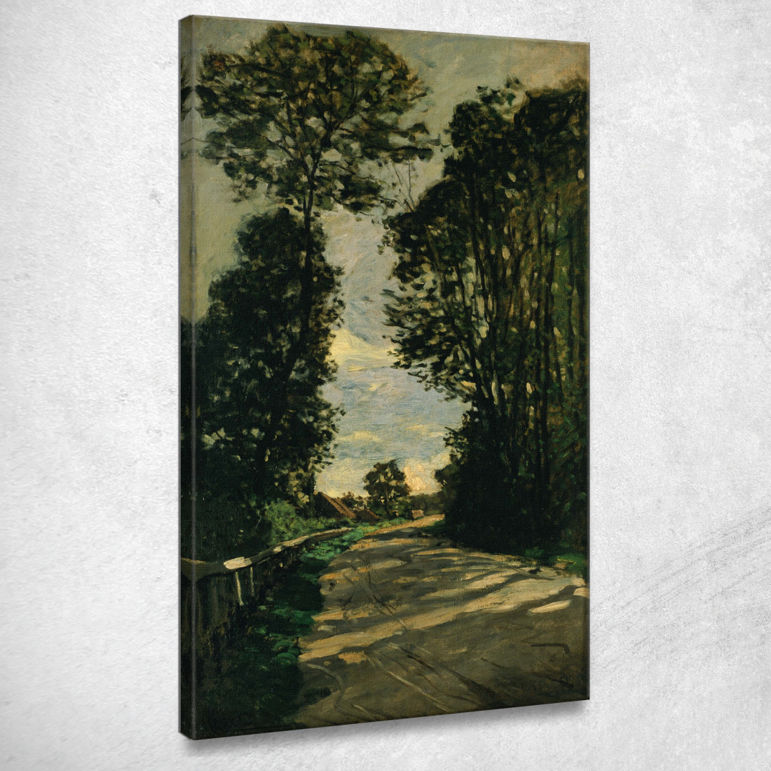 Passeggiata Strada Della Fattoria Saint-Siméon Claude Monet mnt357 quadro stampato su tela Passeggiata Strada Della Fattoria Saint-Siméon Claude Monet mnt357 quadro stampato su tela