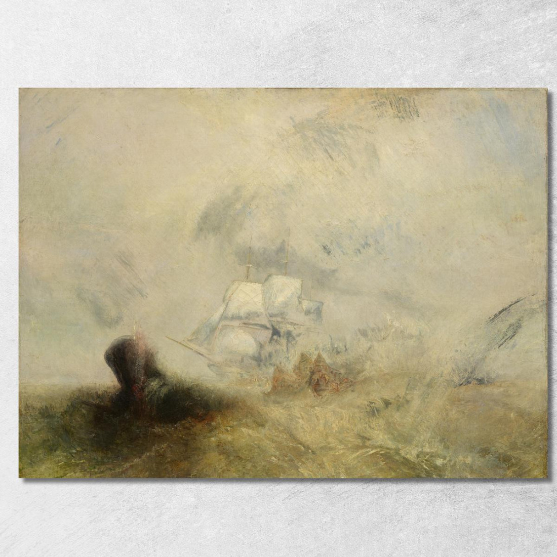 Baleniere Joseph Mallord William Turner jwt158 quadro stampato su tela Baleniere Joseph Mallord William Turner jwt158 quadro stampato su tela