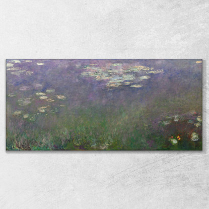 Ninfee Agapanthus Claude Monet mnt358 quadro stampato su tela