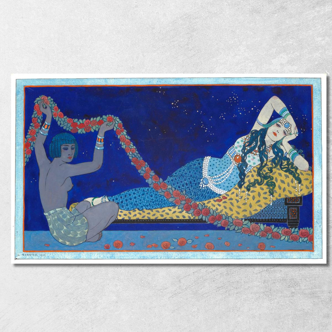 Cleopatra 2 George Barbier gbb10 quadro stampato su tela