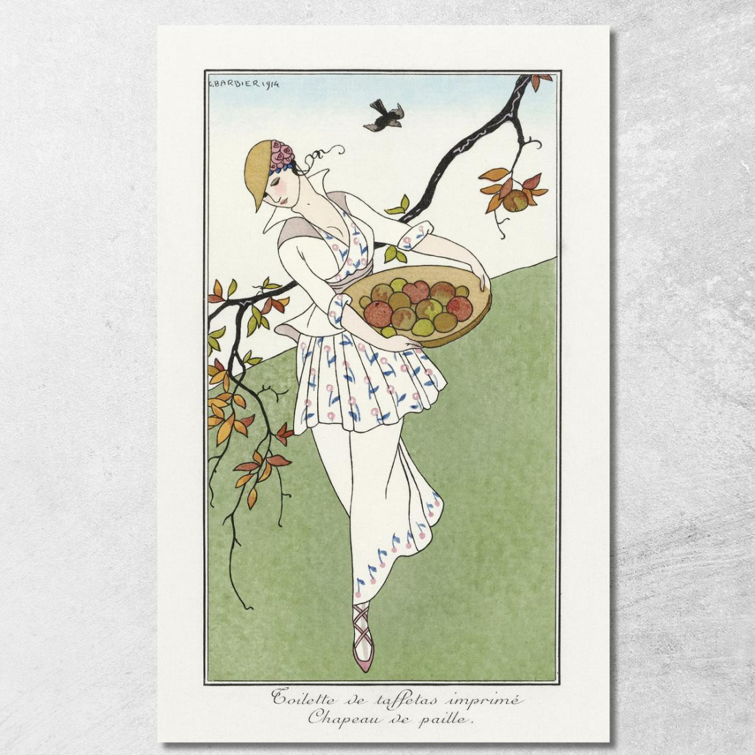 Costumi Parigini Articoli Da Toeletta In Taffetà George Barbier gbb20 quadro stampato su tela Costumi Parigini Articoli Da Toeletta In Taffetà George Barbier gbb20 quadro stampato su tela