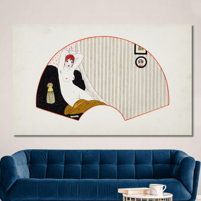 Donna Nuda Su Un Divano George Barbier gbb54 quadro stampato su tela