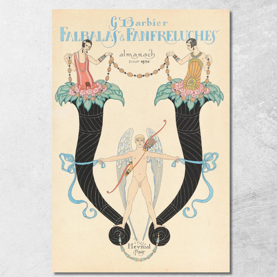 Copertina Di Falbalas & Fanfreluches Almanac Des Modes Presentes Pastes Et Futures George Barbier gbb56 quadro stampato su tela Copertina Di Falbalas & Fanfreluches Almanac Des Modes Presentes Pastes Et Futures George Barbier gbb56 quadro stampato su tela