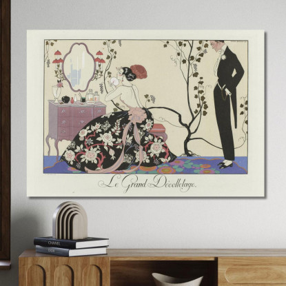Gioia Di Vivere La Felicità Del Giorno O Le Grazie Della Moda George Barbier gbb64 quadro stampato su tela