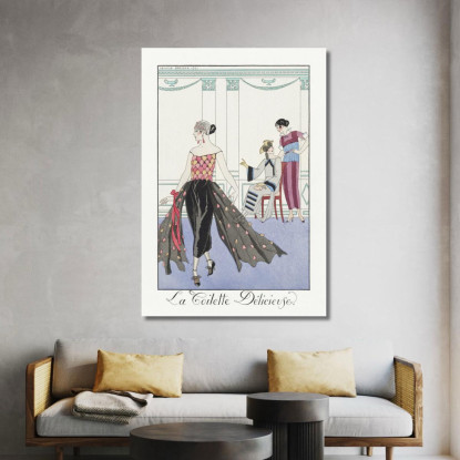 La Toilette Deliziosa George Barbier gbb89 quadro stampato su tela