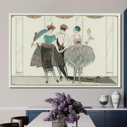 I Bellissimi Selvaggi George Barbier gbb117 quadro stampato su tela
